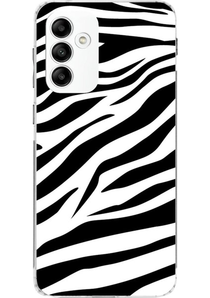 Samsung Galaxy A05S Uyumlu Zebra Tasarımlı Baskılı Silikon Kılıf