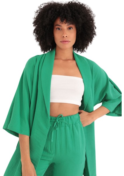 Rahat Kesim Kimono Üst-Yeşil fiyatları