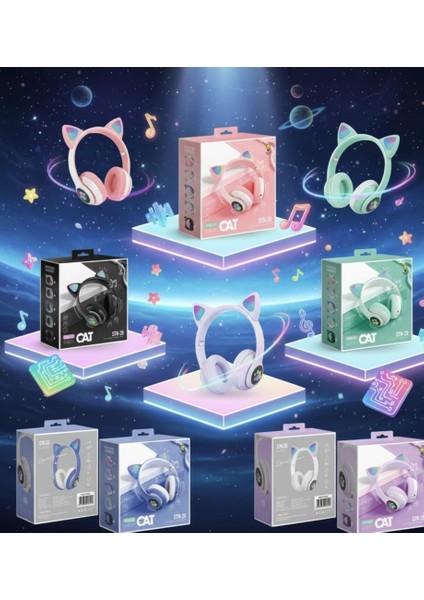 Kedi Figürlü Bluetooth Kulaklık fiyatları