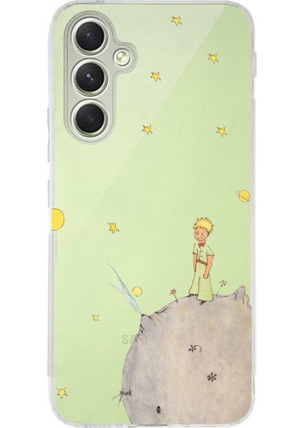 Samsung Galaxy A15 Uyumlu Küçük Prens Tasarımlı Baskılı Silikon Kılıf