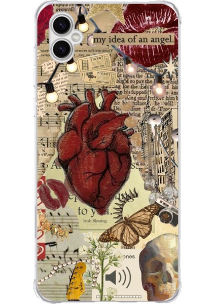 Samsung Galaxy A04 Uyumlu Vampire Diaries Vintage Baskılı Silikon Kılıf