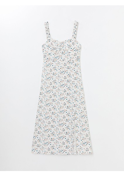 Yeni Sezon Kalp Yaka Çiçekli Kadın Elbise indirimleri