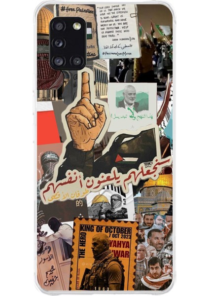 Samsung Galaxy A31 Uyumlu Filistin Özgürlük Baskılı Silikon Kılıf