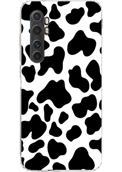 Mi Note 10 Lite Uyumlu Inek Desenli Tasarımlı Baskılı Silikon Kılıf