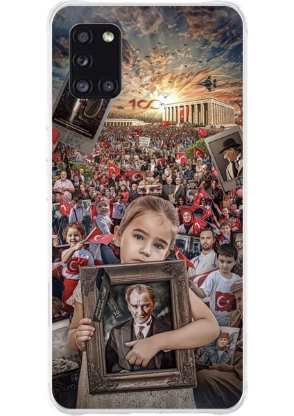 Samsung Galaxy A31 Uyumlu Atatürk Anıtkabir Baskılı Silikon Kılıf