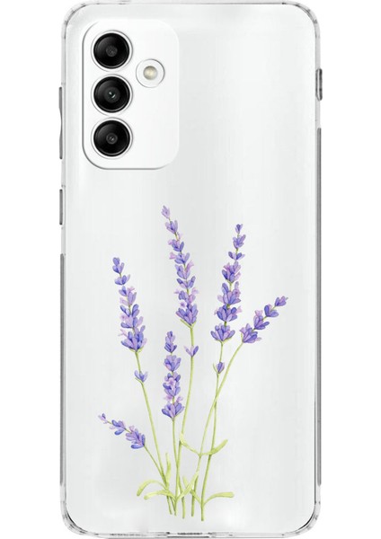 Samsung Galaxy A05S Uyumlu Lavanta Çiçek Tasarımlı Baskılı Silikon Kılıf