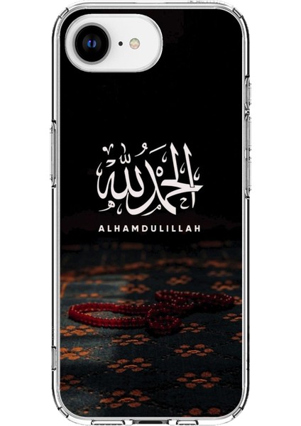 iPhone 16E Uyumlu Elhamdülillah Tesbih Baskılı Silikon Kılıf