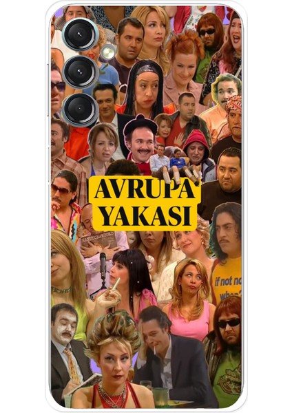 Samsung Galaxy A24 Uyumlu Avrupa Yakası Baskılı Silikon Kılıf
