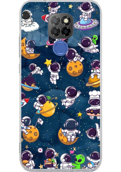 General Mobile Gm 20 Uyumlu Minik Astronotlar Uzayda Baskılı Silikon Kılıf