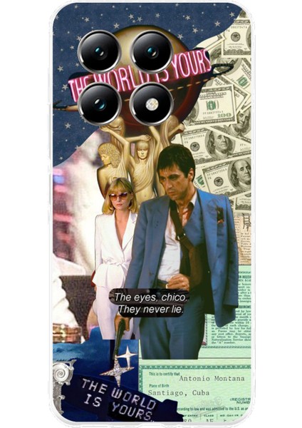 Xiaomi Mi 14T Pro Uyumlu Elvira Hancock & Tony Montana Tasarımlı Baskılı Silikon Kılıf
