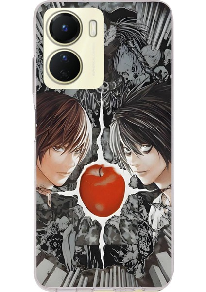 Vivo Y16 Uyumlu Death Note Kapak Tasarımlı Baskılı Silikon Kılıf
