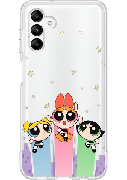 Samsung Galaxy A04S Uyumlu Powerpuff Girls Tasarımlı Baskılı Silikon Kılıf