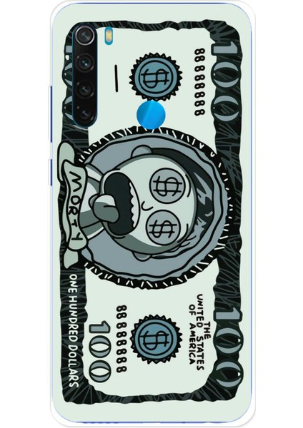Redmi Note 8 Uyumlu Morty Dolar Baskılı Silikon Kılıf