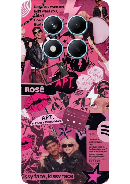 Redmi Note 14 Pro 4g Uyumlu Blackpink Kolaj Baskılı Silikon Kılıf
