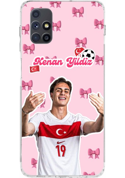 Samsung Galaxy M51 Uyumlu Kenan Yıldız Kurdele Baskılı Silikon Kılıf