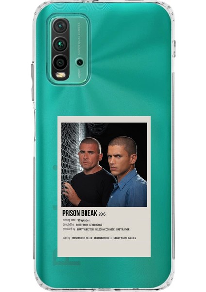 Redmi 9t - Poco M3 Uyumlu Prison Break Tasarımlı Baskılı Silikon Kılıf