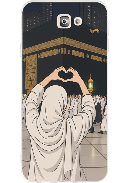 Samsung Galaxy J7 Prime Uyumlu Kabe Aşkı Baskılı Silikon Kılıf
