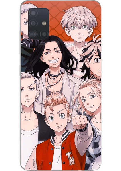 Samsung Galaxy A51 Uyumlu Tokyo Revengers Karakterler Baskılı Silikon Kılıf