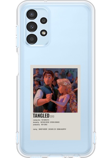 Samsung Galaxy A13 Uyumlu Rapunzel Tangled Tasarımlı Baskılı Silikon Kılıf