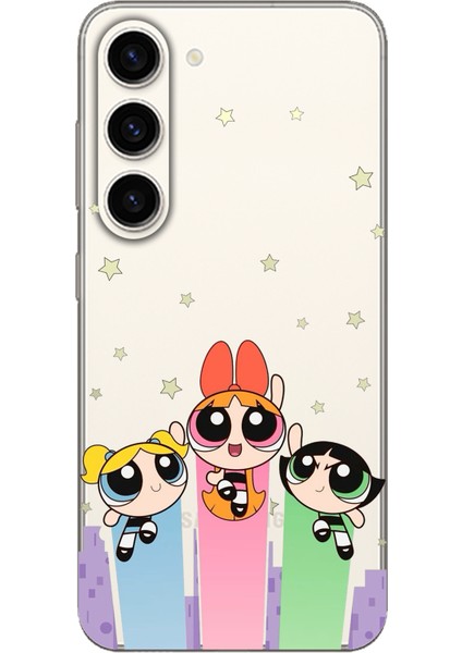 Samsung Galaxy S23 Uyumlu Powerpuff Girls Tasarımlı Baskılı Silikon Kılıf
