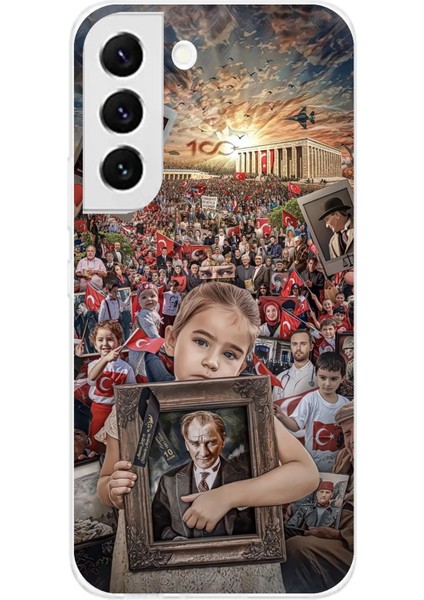 Samsung Galaxy S22 Uyumlu Atatürk Anıtkabir Baskılı Silikon Kılıf