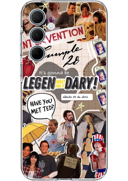 Samsung Galaxy A35 Uyumlu Retro Gazete How I Met Your Mother Tasarımlı Baskılı Silikon Kılıf