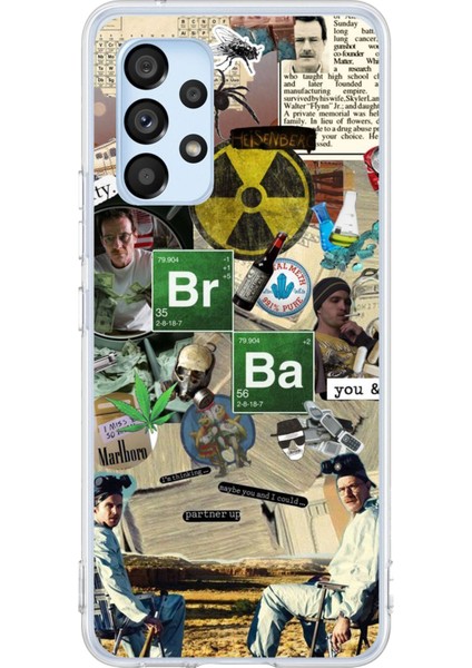 Samsung Galaxy A53 Uyumlu Breaking Bad Kolaj Baskılı Silikon Kılıf