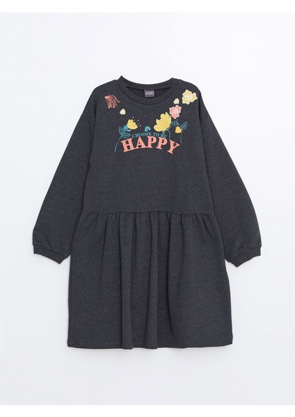 Yeni Sezon Bisiklet Yaka Kız Çocuk Elbise