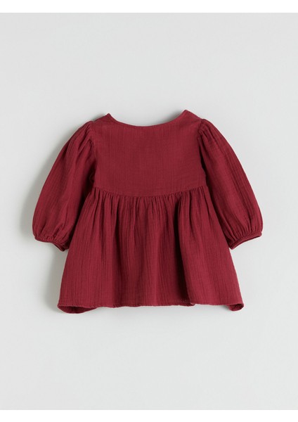 Yeni Sezon Bisiklet Yaka Fiyonk Detaylı Kız Çocuk Elbise modelleri