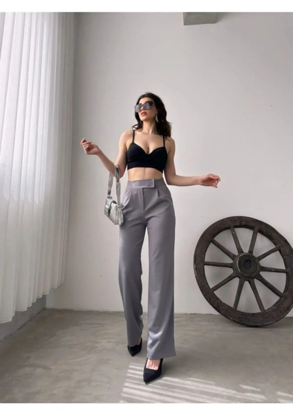 Palazzo Pantolon - Gri̇ fiyatları