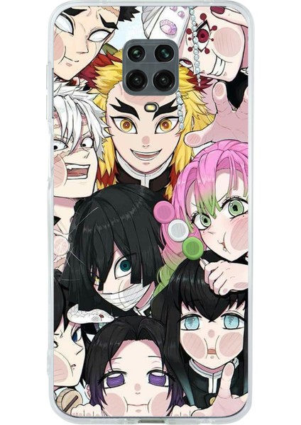Redmi Note 9 ve 9s Uyumlu Demon Slayer Manga Baskılı Silikon Kılıf