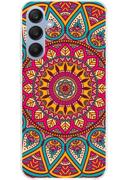 Samsung Galaxy A25 Uyumlu Mandala Baskılı Silikon Kılıf
