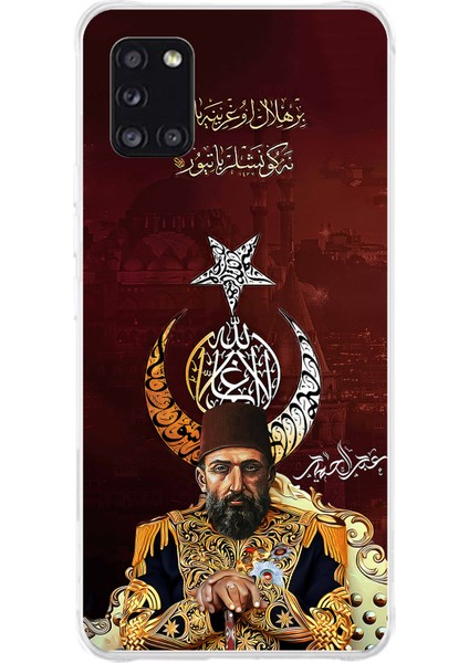 Samsung Galaxy A31 Uyumlu Abdülhamid Han Baskılı Silikon Kılıf