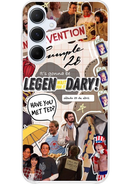 Samsung Galaxy A35 Uyumlu Retro Gazete How I Met Your Mother Tasarımlı Baskılı Silikon Kılıf