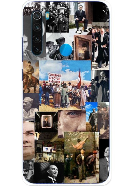 Redmi Note 8 Uyumlu Atatürk Cumhuriyet Baskılı Silikon Kılıf