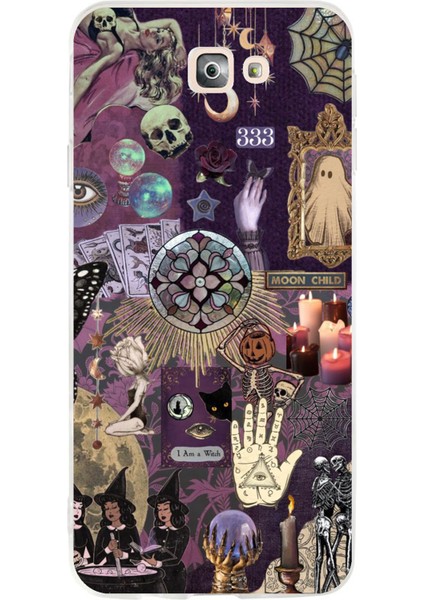 Samsung Galaxy J7 Prime Uyumlu Hallowen Cadılar Astroloji Baskılı Silikon Kılıf