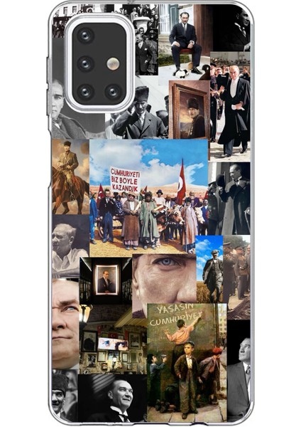 Samsung Galaxy M31S Uyumlu Atatürk Cumhuriyet Baskılı Silikon Kılıf