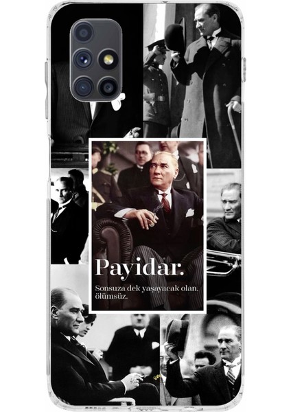 Samsung Galaxy M51 Uyumlu Atatürk Payidar Baskılı Silikon Kılıf
