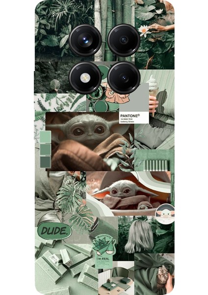 Redmi Note 14 Pro 5g Uyumlu Yoda Kolaj Baskılı Silikon Kılıf