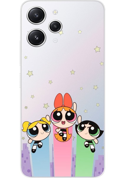 Redmi 12 Uyumlu Powerpuff Girls Tasarımlı Baskılı Silikon Kılıf