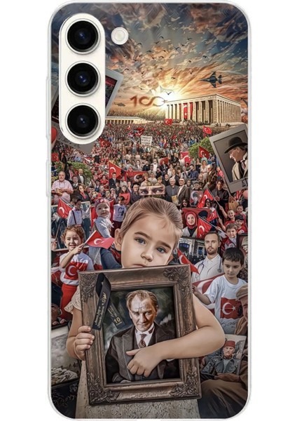 Samsung Galaxy S24 Plus Uyumlu Anıtkabir Atatürk Portre Baskılı Silikon Kılıf