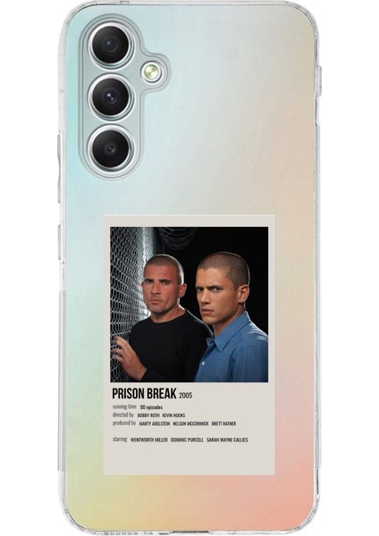 Samsung Galaxy A34 Uyumlu Prison Break Tasarımlı Baskılı Silikon Kılıf