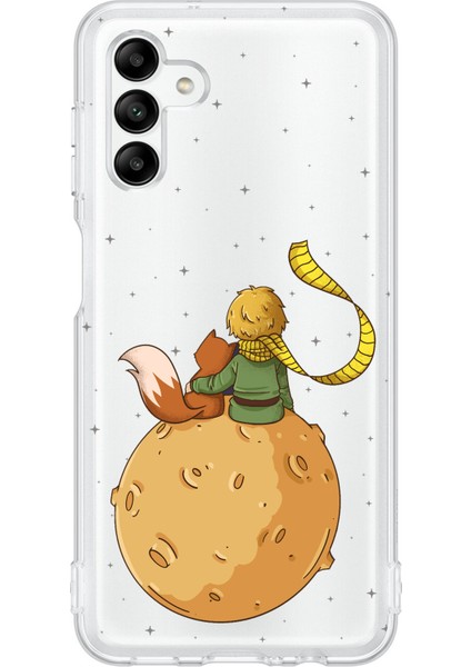 Samsung Galaxy A04S Uyumlu Küçük Prens Gezegen Boa Tasarımlı Baskılı Silikon Kılıf
