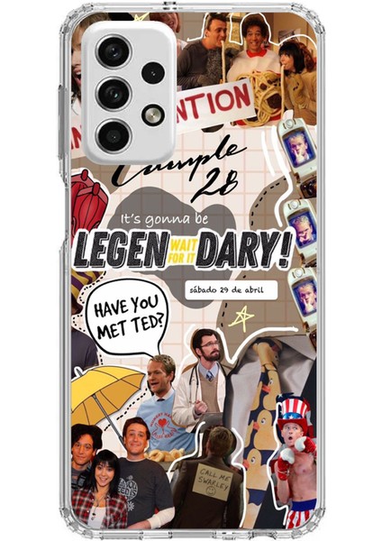 Samsung Galaxy A73 Uyumlu Retro Gazete How I Met Your Mother Tasarımlı Baskılı Silikon Kılıf
