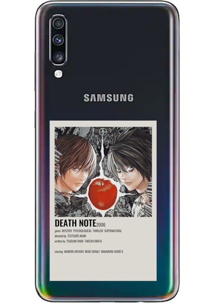 Samsung Galaxy A70 Uyumlu Death Note Poster Tasarımlı Baskılı Silikon Kılıf