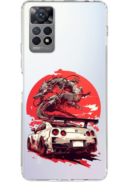 Redmi Note 12 Pro 4g Uyumlu Gtr Ejderha Tasarımlı Baskılı Silikon Kılıf