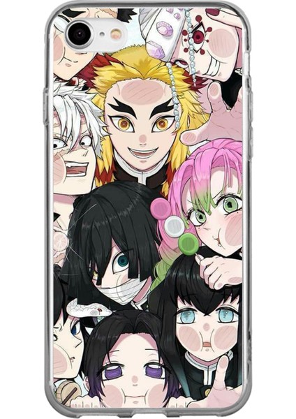 iPhone 6 - 6s Uyumlu Demon Slayer Manga Baskılı Silikon Kılıf