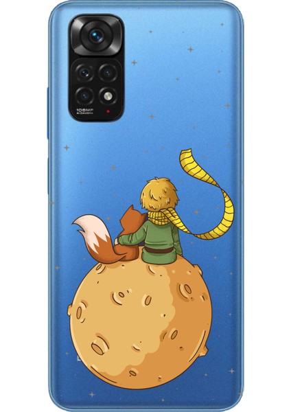 Redmi Note 11 - 11S Uyumlu Küçük Prens Gezegen Boa Tasarımlı Baskılı Silikon Kılıf