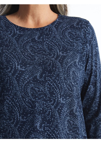 Yeni Sezon Bisiklet Yaka Desenli Kadın Tunik modelleri