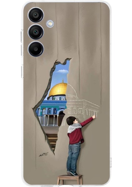 Samsung Galaxy A16 Uyumlu Mescid-I Aksa Duvar Baskılı Silikon Kılıf